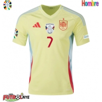 Camiseta España Alvaro Morata #7 Visitante Equipación Eurocopa 2024 manga corta
